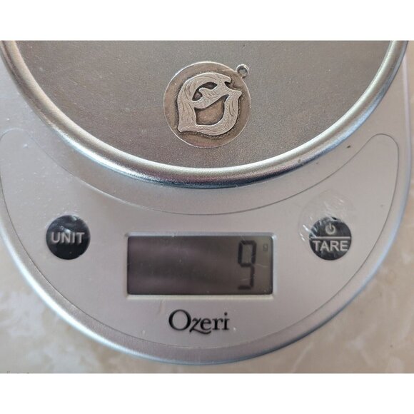 Mexican Sterling Silver Charm/Pendant, 1" - Picture 3 of 3